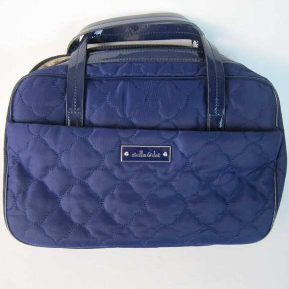 STELLA & DOT Dark Blue Nylon Tote Handbag - Picture 1 of 11
